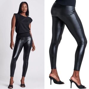 Assets by Spanx All Over Faux Leather Leggings